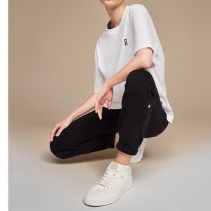 ON Cloud Run On Clouds Club Pants Womens Large Black On Cloud Athletic Jogger